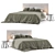Modern Ikea Dunvik Bed Collection 3D model small image 1