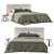 Modern Ikea Dunvik Bed Collection 3D model small image 2
