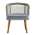 Cora Outdoor Armchair Set 3D model small image 2
