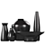 Decorative Vases Set with Vray Materials 3D model small image 4