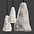 Handcrafted Ceramic Meteor Lamp 3D model small image 1