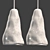 Handcrafted Ceramic Meteor Lamp 3D model small image 3