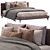 Meridiani Stone Up Bed Model 3D model small image 1