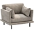 Modern Alfinosa Kreslo 2017 Chair 3D model small image 1