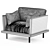 Modern Alfinosa Kreslo 2017 Chair 3D model small image 3