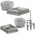 Decorative Set for Coffee Table 3D model small image 1