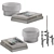 Decorative Set for Coffee Table 3D model small image 6