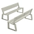 Outdoor Furniture Set Café №2 3D model small image 4