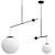 Malamata Glass Pendant Lamp by Luceplan 3D model small image 1