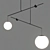 Malamata Glass Pendant Lamp by Luceplan 3D model small image 2