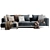 Modern Flexform Ettore Chaise Lounge 3D model small image 4