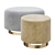 Elegant Bruno Moinard Poufs 3D model small image 1
