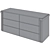 Luxury Living Avenue Chest Drawers 3D model small image 5