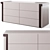 Luxury Living Avenue Chest Drawers 3D model small image 6