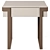 Avenue Bedside Table 1 Drawer 3D model small image 2