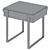Avenue Bedside Table 1 Drawer 3D model small image 5