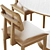 Elegant Pisa Table Set with Charles 3D model small image 2