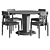 Elegant Pisa Table Set with Charles 3D model small image 6