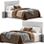 Modern Meridiani Stone Plus Bed 3D model small image 1