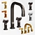 Luxury Gessi Inciso Basin Mixer 3D model small image 1