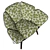 Innovative Sculptural Armchair with Textile Craftsmanship 3D model small image 2