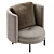 Minotti Tor Armchair Texture OBJ 3D model small image 3