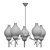 Vintage Italian Chandelier Lelli Arredoluce 3D model small image 2
