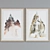 Classic Architectural Sketch Picture Frame Set 3D model small image 2