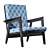 Vintage Armchair, Classic Design 3D model small image 1