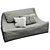 Saba Valentine Sofa: Modern Design 3D model small image 3