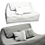 Saba Valentine Sofa: Modern Design 3D model small image 4