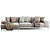 Modern Italian Blake Chaise Longue 3D model small image 3