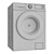 Samsung Washer & Dryer Combo - DV80TA020AX 3D model small image 5