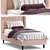 Plush Pink Paolo Single Bed 3D model small image 1