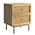 Sleek Hudson Nightstand with Drawers 3D model small image 2