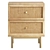 Sleek Hudson Nightstand with Drawers 3D model small image 4