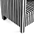 Monochrome Bone Inlay Nightstand. 3D model small image 3