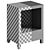 Monochrome Bone Inlay Nightstand. 3D model small image 5