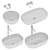 Dream Washbasin Set Collection 3D model small image 2