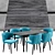 Modern Dining Set Mateo and Splash 3D model small image 2