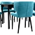 Modern Dining Set Mateo and Splash 3D model small image 4