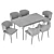 Modern Dining Set Mateo and Splash 3D model small image 5