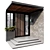 Contemporary Entrance Set with Canopy 3D model small image 1