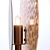 Elegant Amber Glass Metal Sconce 3D model small image 1