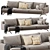 Lemamobili Mustique 3-Seater Sofa 3D model small image 3