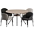  Modern Artifort Dining Set 3D model small image 4