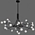 Modern Moto LED Chandelier 3D model small image 2
