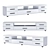 Modern Glossy TV Stand TB200 3D model small image 1