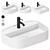 Ceramica Galassia Washbasin Set 2 3D model small image 1