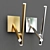 Elegant Crossroads LED Wall Sconce 3D model small image 2